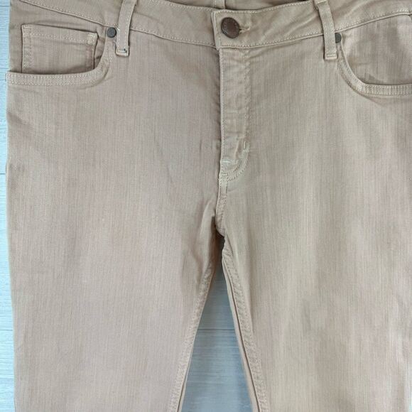 Victoria Beckham Power Stretch High Rise Nude Skinny Jeans - Picture 5 of 9